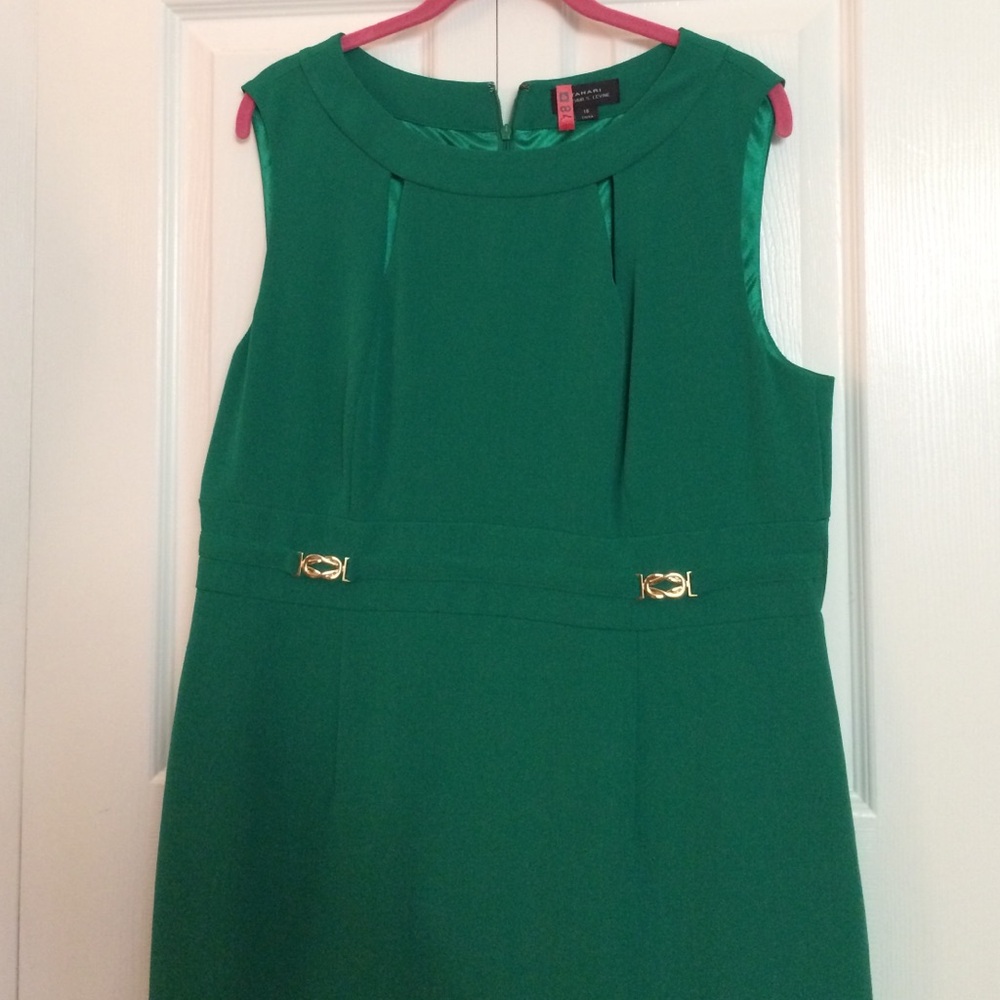 Tahari Green Dress
